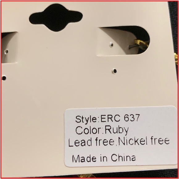 Beautiful Amrita Singh Ruby & Gold Benyamin
Hoop Earrings - Picture 5 of 5